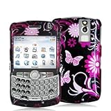 Electromaster(TM) Brand - Pink Butterfly Flowers Design Crystal Hard Skin C ....