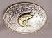 BASS FISHING  STERLING SILVER/GOLD PLATED  BELT BUCKLE