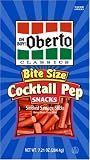 Oh Boy! Oberto Cocktail Pep Snacks Bite Size, 7.21-Ounce Packages (Pack of 6)