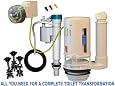 H2o-MIZER PUSH BUTTON DUAL FLUSH TOILET CONVERTER BONUS PACK Has Water Saving Fill Valve with BOWL FILL CONTROL, 3 St. Steel Bolts,Tank Bowl Gasket. Convert Existing 3.5/1.6 Gal.Toilets To Efficient Dual Flush Toilets That Exceed Green Plumbing Codes