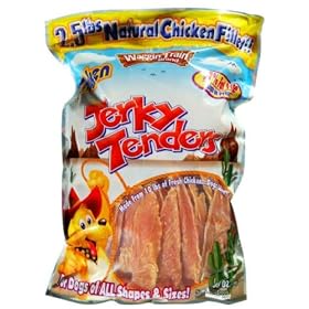 Waggin' Train Chicken Jerky Tenders Dog Treats (Dog Food) - 40 oz (That's 2.5 Pounds of Natural Chicken Fillet)
