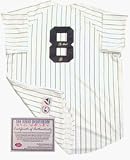 Yogi Berra New York Yankees MLB Autographed Authentic Style Home White Baseball Jersey
