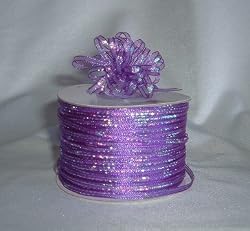 Organza Pull Ribbon Bows - 1/8" - 100 Yards - Purple