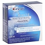 Crest 3d White Whitestrips Dental Whitening Kit, 2 Hour Express 4 Ct