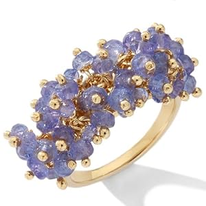 Dalia Jewelry Collection Tanzanite Bead Cluster Ring by 