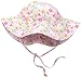 i play. by green sprouts baby boys Brim Sun Protection | All-day Upf 50+ Sun Protection for Head, Neck, & Eyes infant and toddler hats, Pink Spring Garden, 9-18 Months US