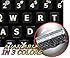 ENGLISH US LARGE LETTERS KEYBOARD STICKERS NON TRANSPARENT BLACK BACKGROUND (Upper Case)Online-Welcome&reg;