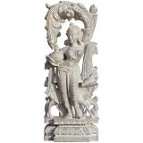 Collectible Figurines Human Sculpture Stone Carving 4.75 x 2.75 x 12 inches (sos010)