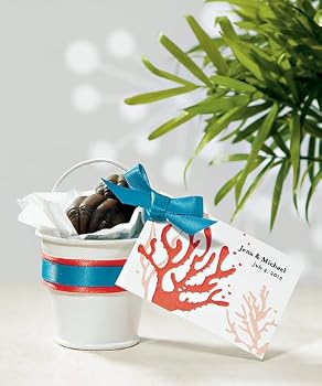 Minature Metal Pails, Painted White