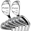 Orlimar Golf Black Ti Hybrid Irons Combo, Set of 8 (3 and 4 Hybrid, 5-PW Steel/Graphite, RH)
