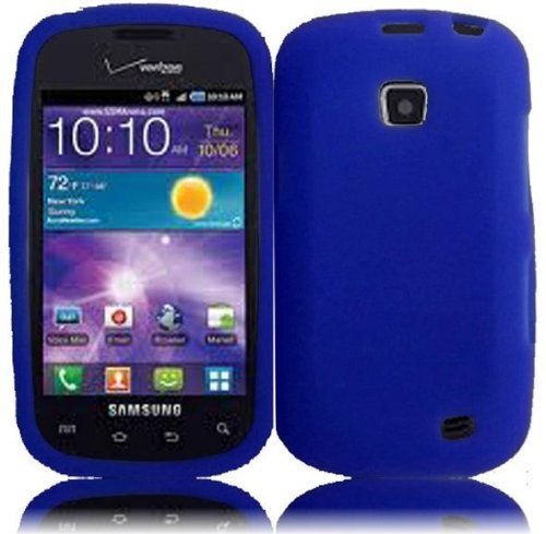 Silicone Soft Case Skin Cover for Straight Talk Samsung Galaxy Proclaim 720C SCH-S720C - Blue