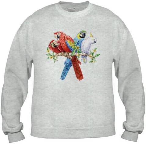 Exotic Birds Adult Sweatshirt, Birch , Large