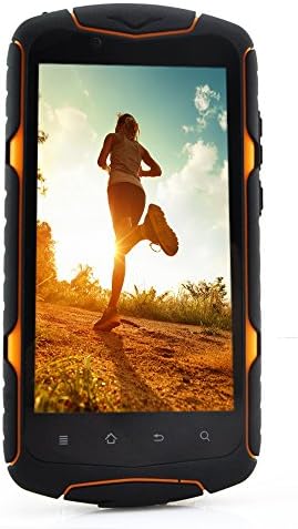 Landrum® J6W Phone With Rugged IP68 MTK6582 Android 4.2 Quad Core 3G GPS 1GB 8GB 5.0 Inch Screen Shockproof Waterproof Dust-proof Smart Phone (Black with Yellow)