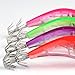 VERY100 Lot4Pcs Shrimp Flashing LED Light Squid Jig Fishing Lure Prawn Tackle Hooks 10cm