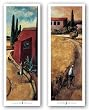 La Mar de Blat-La Casa Vermella Set by Didier Lourenco 12"x36" Art Print Poster