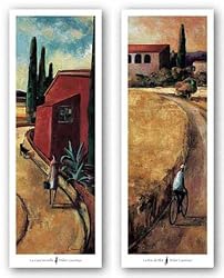 La Mar de Blat-La Casa Vermella Set by Didier Lourenco 12"x36" Art Print Poster