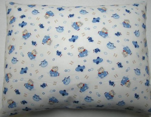 Crib / Toddler Baby Pillow Case - Percale Pillow Sham - Little Pilot - Made In USA