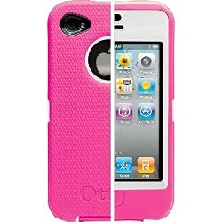 OtterBox Defender Series Hybrid Case & Holster for iPhone 4 (AT&T & Verizon) - Pink/White