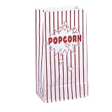 Paper Party Bags 10-Inch-by-5-1/4-Inch, 10-Pack, Popcorn