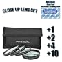 CLASSIC High Definition +1 +2 +4 +10 Close-Up Macro Filter Set + Pouch For The CANON EOS-450D Which Has Any Of These Lenses ( EF 50mm F1.8 II, EF 800mm f/5.6L IS) Or Any Other Similar Lenses + Exclusive FREE Complimentary Super Deal Micro Fiber Lens Cleaning Cloth