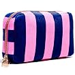 Trina Kelly Stripe 3 Piece Pink and Navy Essential Jewelry Organizer