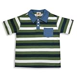 Dogwood Clothing - Boys Striped Short Sleeve Polo, Olive, Blue, White