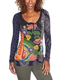 Desigual - Top - Femme - Bleu-Tr-H2-108 -XL