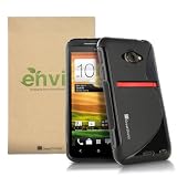 GreatShield Guardian S Series Slim Fit S-Line Design TPU Case for HTC EVO 4G LTE (Black)