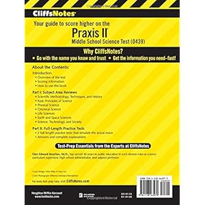 CliffsNotes Praxis II: Middle School Science (0439)