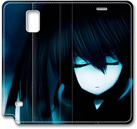 Note 4 Case, Fashion PU Leather Galaxy Note 4 Cover [Flip Cover] with Foldable Stand Anime Black Boy 9 Protective Case Cover for Samsung Galaxy Note 4