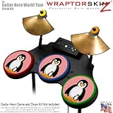 Penguins on Pink Skin by WraptorSkinz fits Guitar Hero 4 World Tour Drum Set for Nintendo Wii, XBOX 