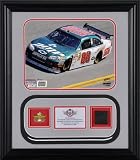 Dale Earnhardt Jr - AMP Energy Car - Framed 8x10 photograph with Indianapolis Motor Speedway Pin, Brick and Authentic Race-used Tire - LE of 2009