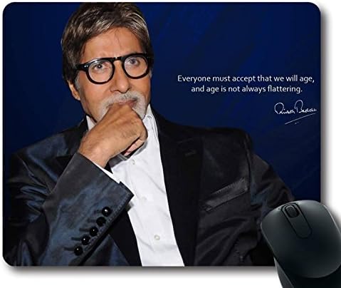Mouse pad with Awesome Beautiful Quote of Bollywood Actor Amitabh Bachchan Size in 9 inch(220mm) X 7 inch(180mm)