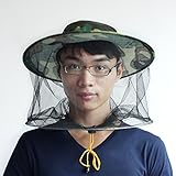 トウタク(Taotuo)養蜂 保護帽子 防護帽子 防虫ネット付帽子 網付帽子 ヘッドフェイスプロテクター プロ防護 蜂駆除 害虫駆除 虫よけ 草刈り ガーデニング 釣り 農作業 迷彩柄