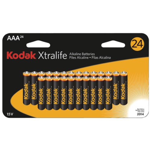 Kodak Xtralife K3A-24 Alkaline Batteries (Aaa, 24 Pk)