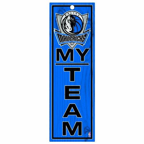 NBA Dallas Mavericks 4-by-13 Wood My Team Sign