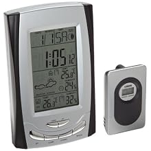 H-B Instrument Durac Weather Station with Animation Forecast, Moon Phase, Temperature Trend, Humidity Trend, Comfort Index Icons, For Indoor/Outdoor Temperature