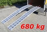 Produkt-Bild: 2x Alu Auffahrrampe Rampe 680 kg klappbar Paar Set