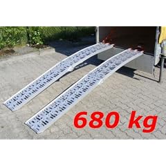 2x Alu Auffahrrampe Rampe 680 kg klappbar Paar Set