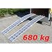 2x Alu Auffahrrampe Rampe 680 kg klappbar Paar Set
