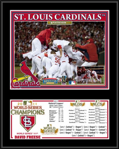 St. Louis Cardinals Sublimated 12x15 Plaque | Details: 2011 World Series Champions