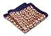 HISDERN Men's Paisley Pocket Square Handkerchief Navy Blue / Orange