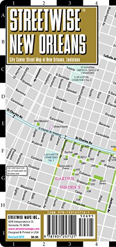 Streetwise New Orleans Map - Laminated City Center Street Map of New Orleans, Louisiana
