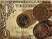 Euro Coins on Top of an American Dollar Bill Photographic Poster Print by Stephen Alvarez, 32x24