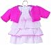 Pink Flounce Dress Set, fits 12 inch baby dolls