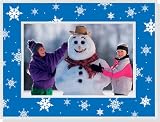 Snowflakes Holiday Photo Frame (Christmas Cards, Holiday Cards, Greeting Cards, Holiday Photo Cards)