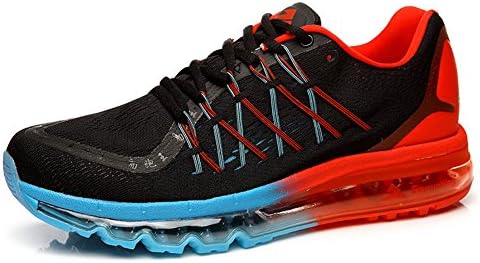 Men's Air Running Shoe Walking Casual Athletic Comfortable Max Sports Sneakers Black Blue Red