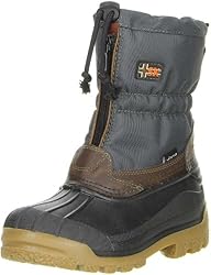Vista Canada Polar Kinder Winterstiefel SnowbootsThermo-TEX Innenschuhe grau, Doppelgröße:27/28;Farbe:Grau