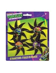 Toy: Teenage Mutant Ninja Turtles Foam Throwing Stars, 4 Count - Teenage Mutant Ninja Turtles