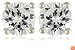 Platinum Plated Sterling Silver 5mm Round Cubic Zirconia Four-Prong Stud Earrings